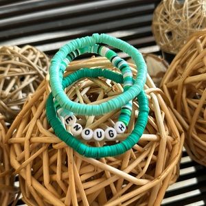 Word Stretch Bracelets
